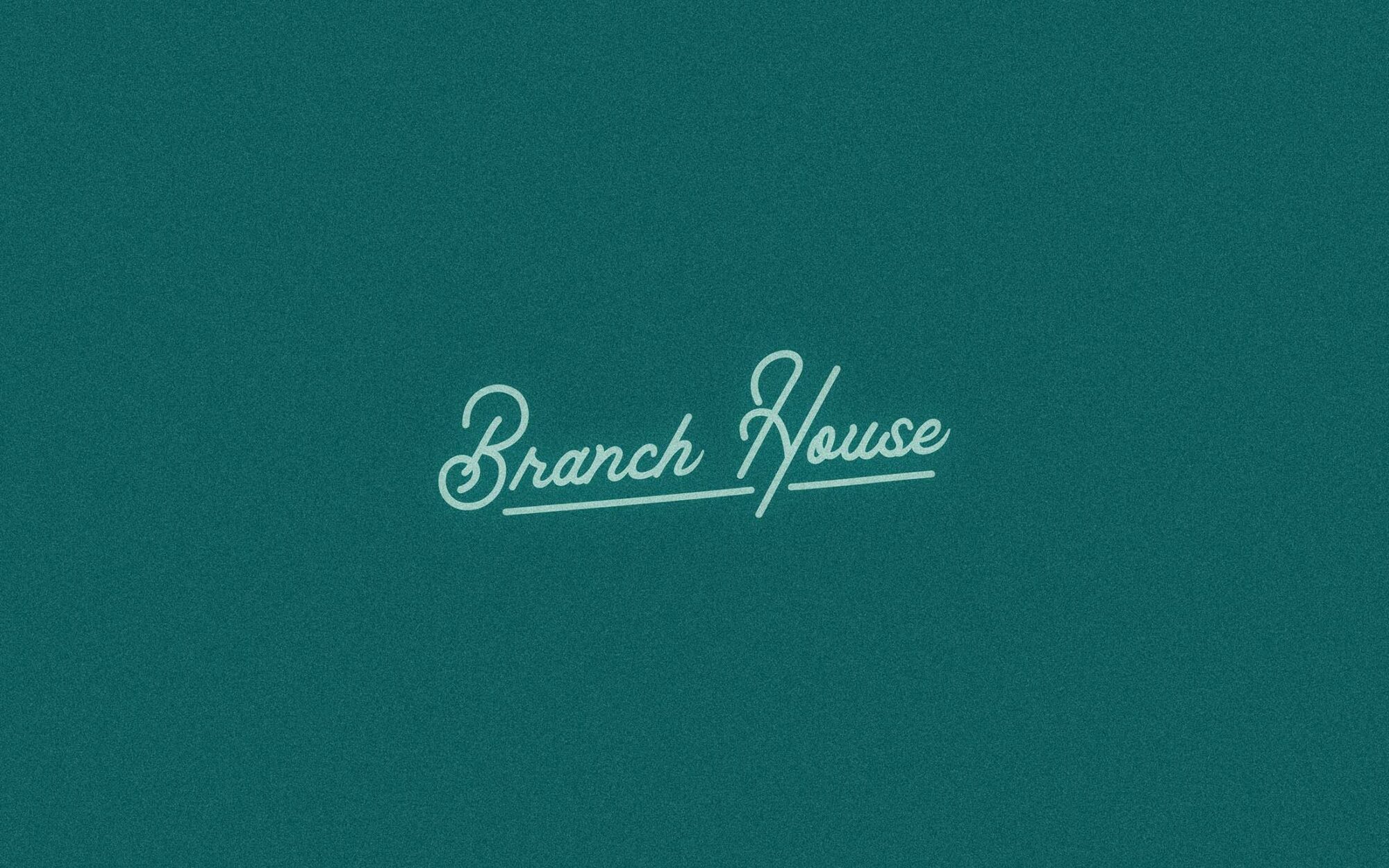 custom script logo for Branch House by Longitude
