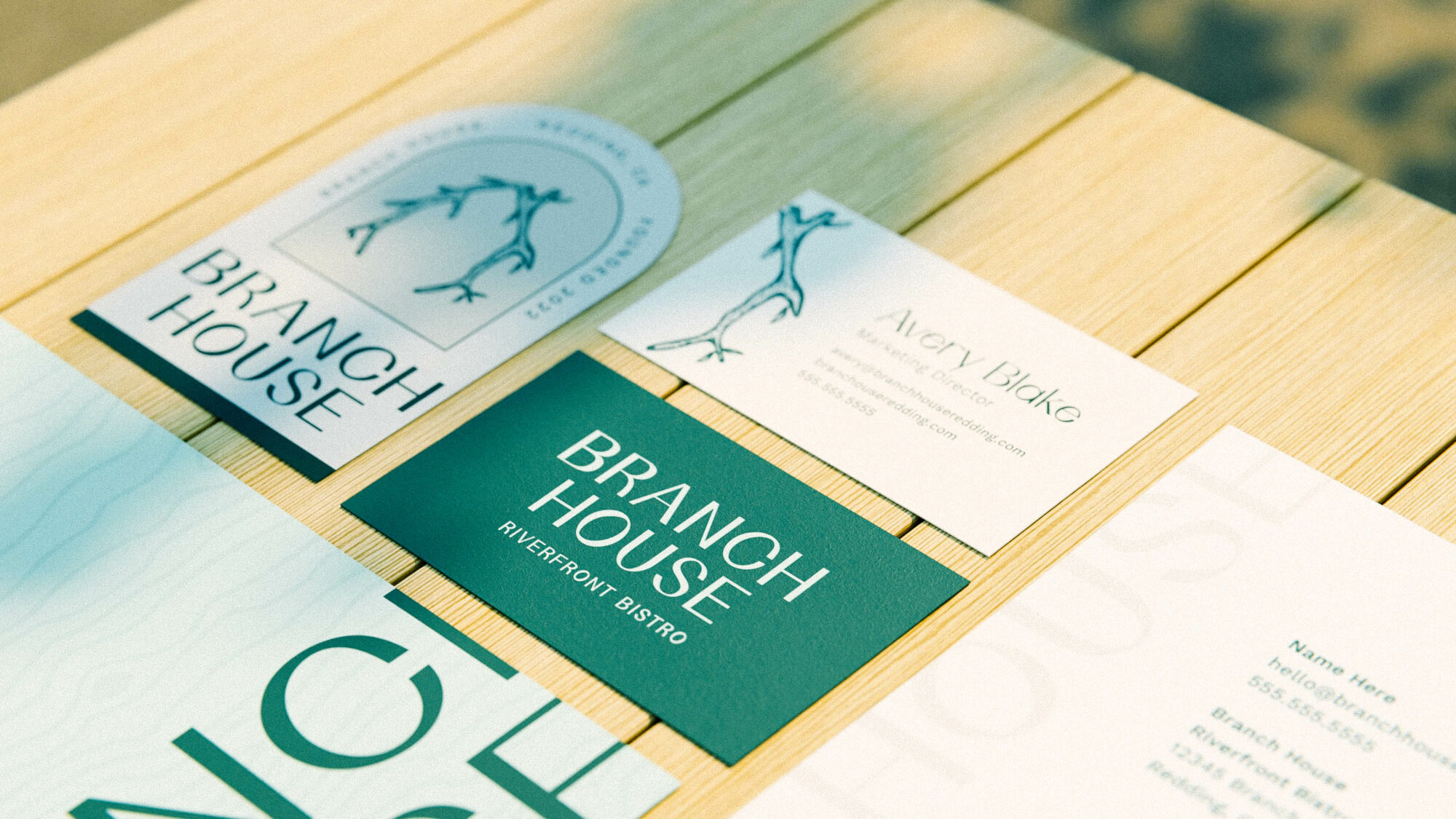restaurant collateral design by Longitude Branding & Design